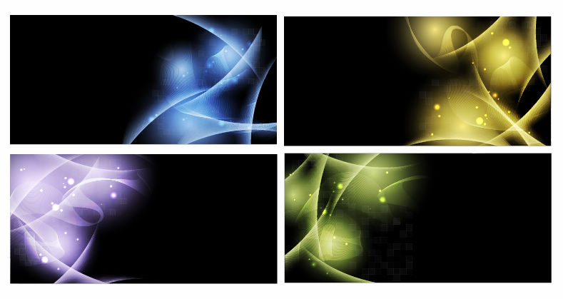 free vector Abstract Light Vector Background Set